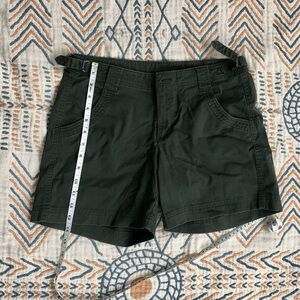 Athleta Olive Green Shorts Size 6. Like New